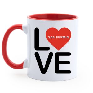 Taza "I SF VE" San Fermín